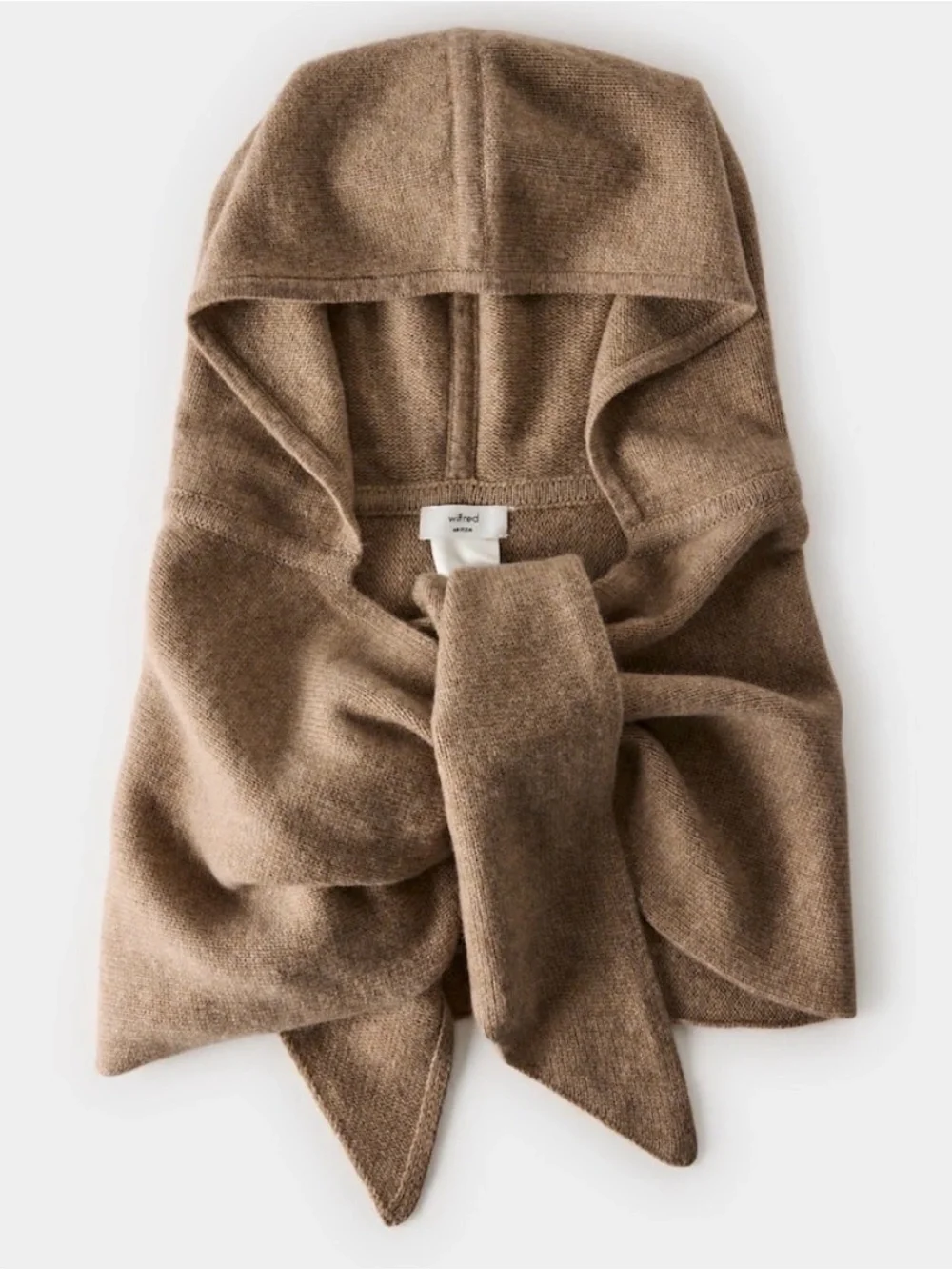 Aritzia Wilfred Wool Cashmere Lumen Hooded Scarf